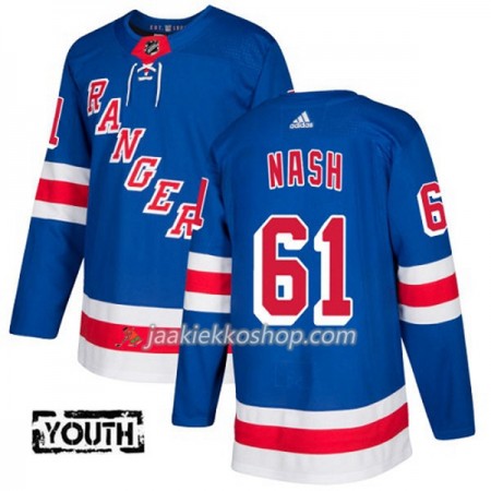 Lapsille NHL New York Rangers Pelipaita Rick Nash 61 Adidas 2017-2018 Sininen Authentic